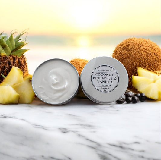 Coconut, Pineapple and Vanilla Natural Body Butter